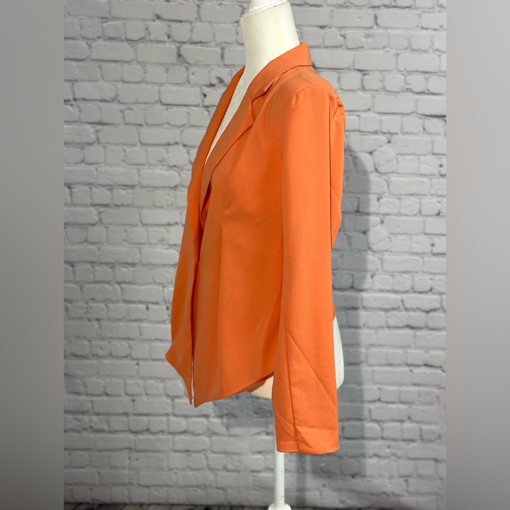 Anna Grace Orange One Button Blazer Size M - Picture 3 of 12